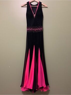 Vintage Alyce Designs Silk Prom Party Maxi Dress Y2K 90s Fairy